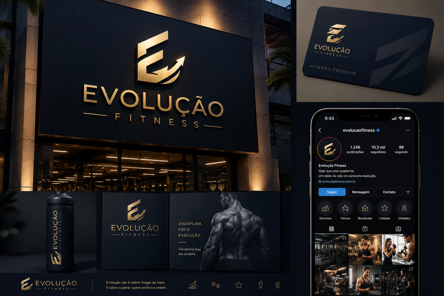 criação de logo para academia exemplo 3