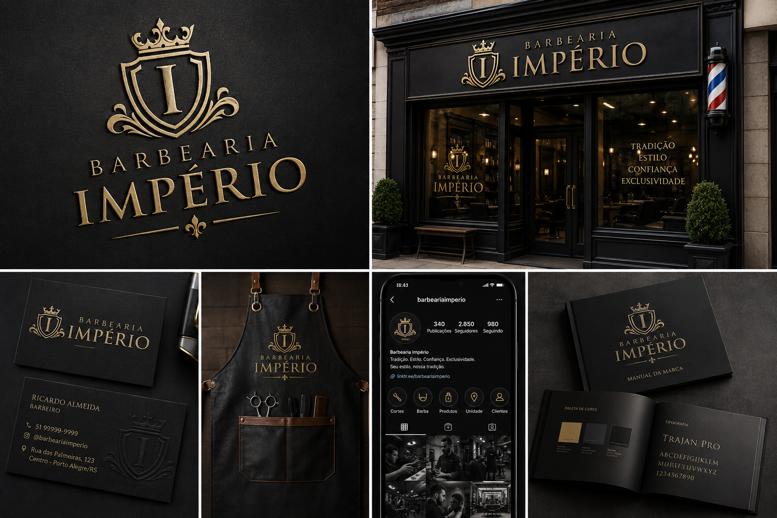 criação de logo para barbearia exemplo 3