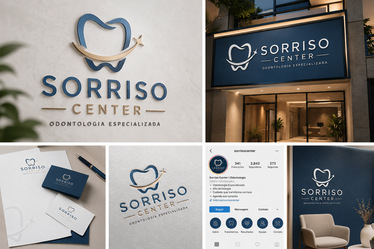 criação de logo para clínica odontológica exemplo 3