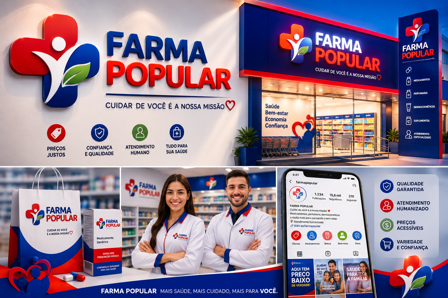 criação de logo para farmácia exemplo 1