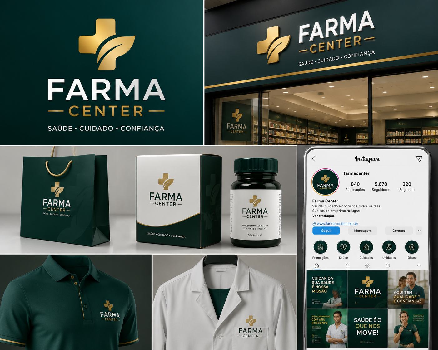 criação de logo para farmácia exemplo 3