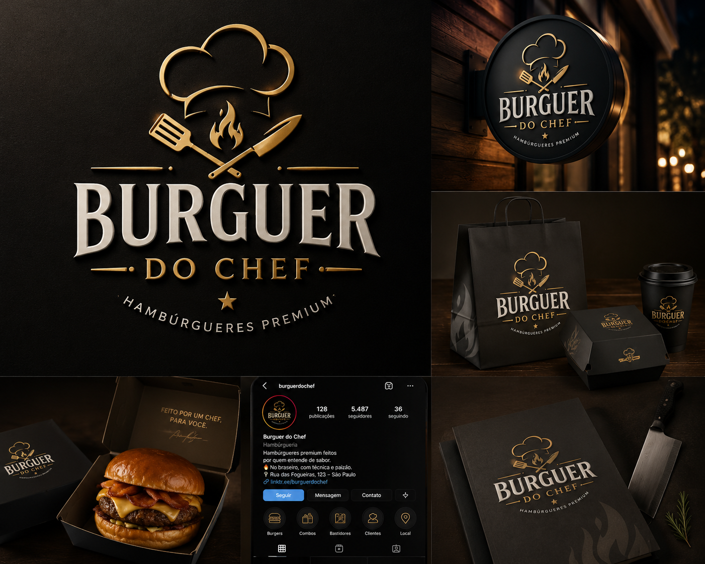criação de logo para hamburgueria exemplo 1
