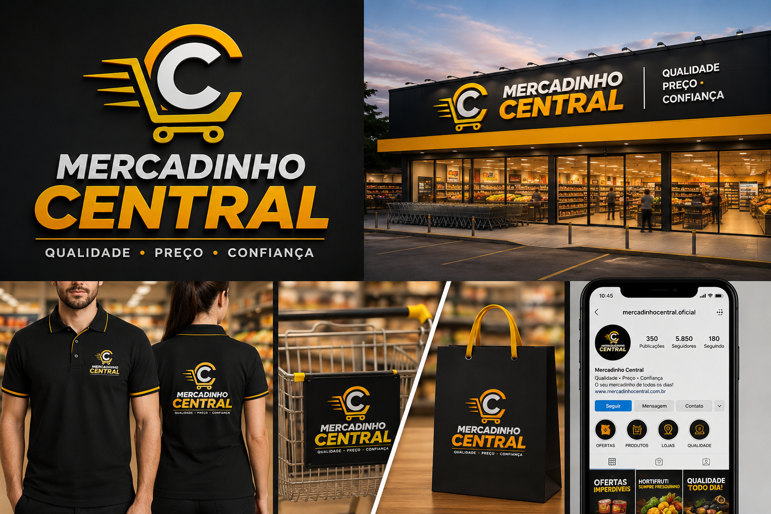 criação de logo para mercado local exemplo 1