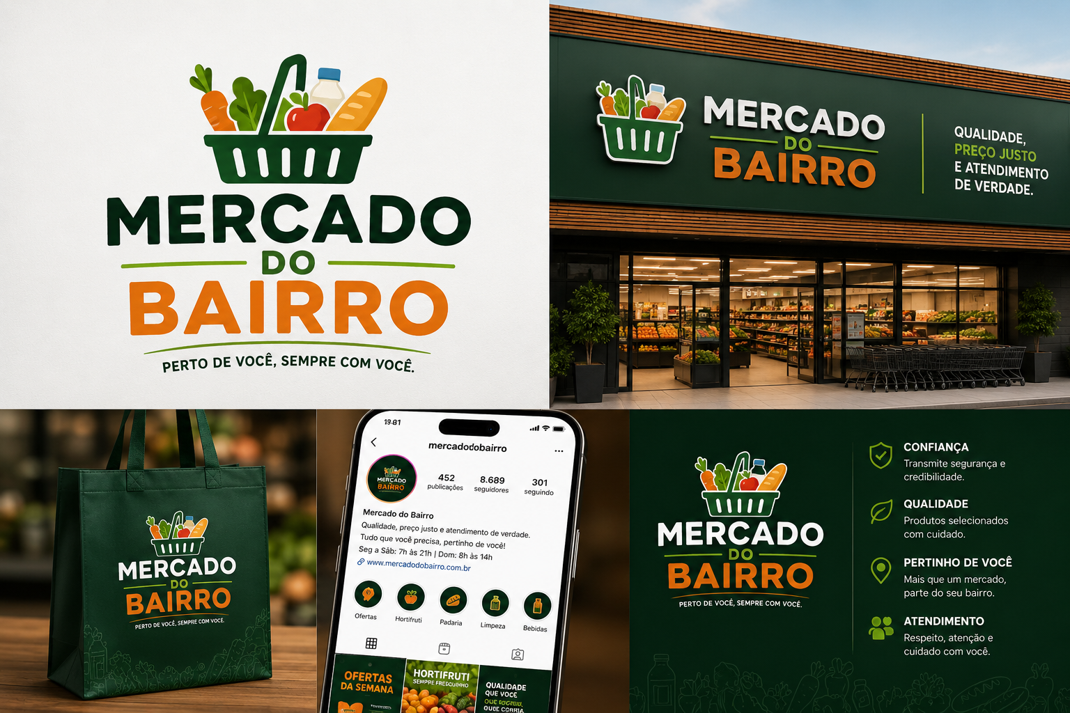 criação de logo para mercado local exemplo 3