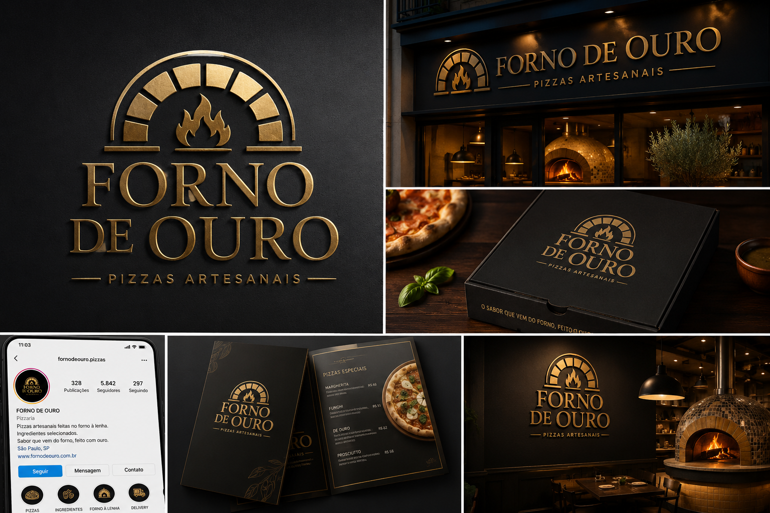 criação de logo para pizzaria exemplo 1