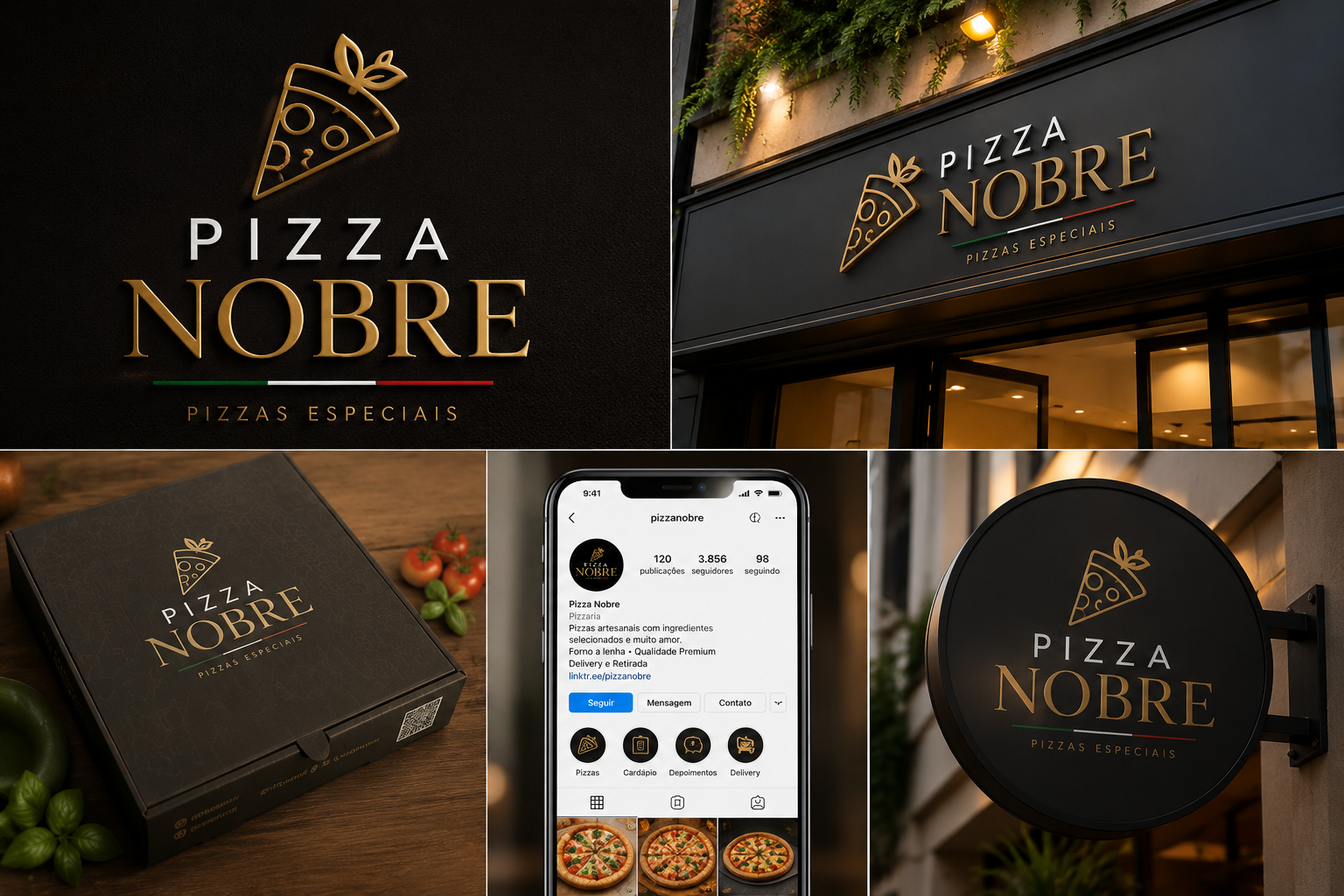 criação de logo para pizzaria exemplo 3
