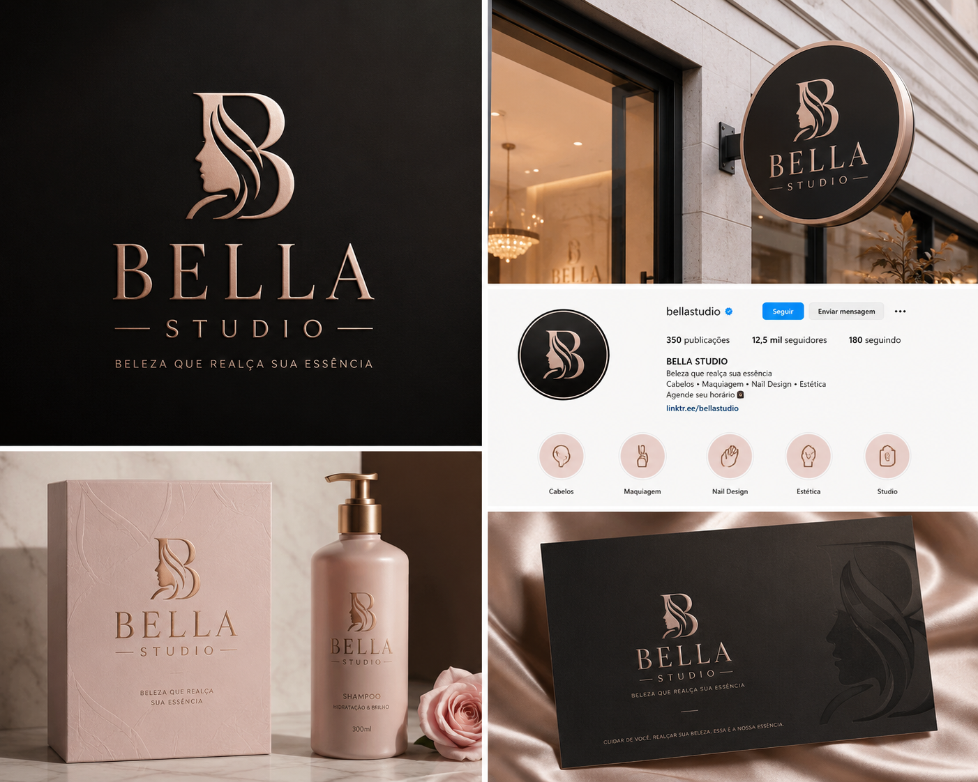 criação de logo para salão de beleza exemplo 1