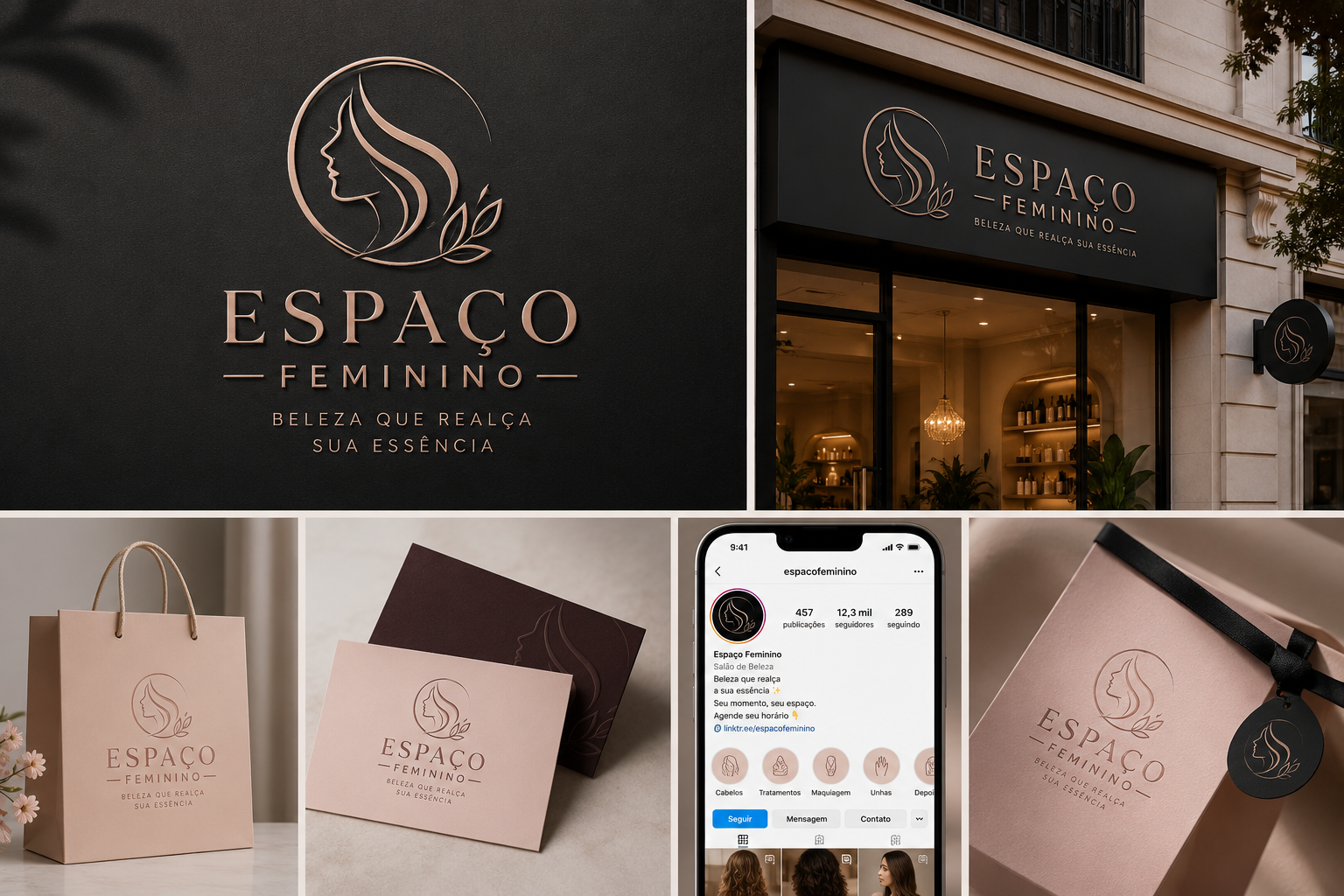 criação de logo para salão de beleza exemplo 3