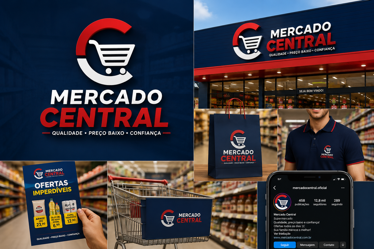 criação de logo para supermercado exemplo 2