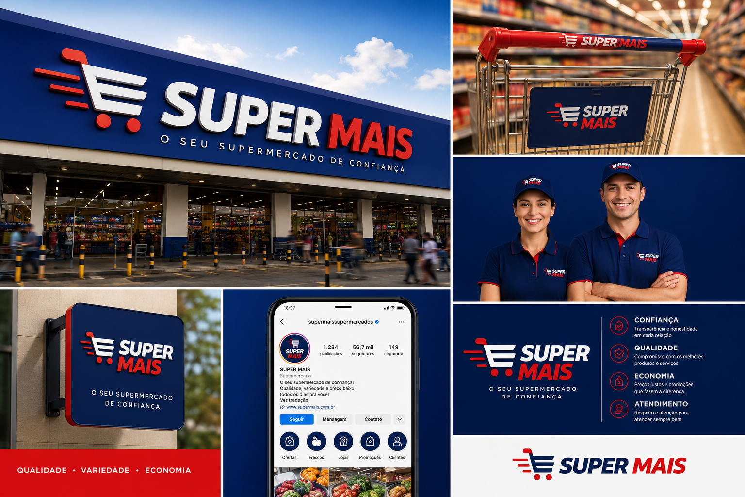 criação de logo para supermercado exemplo 3